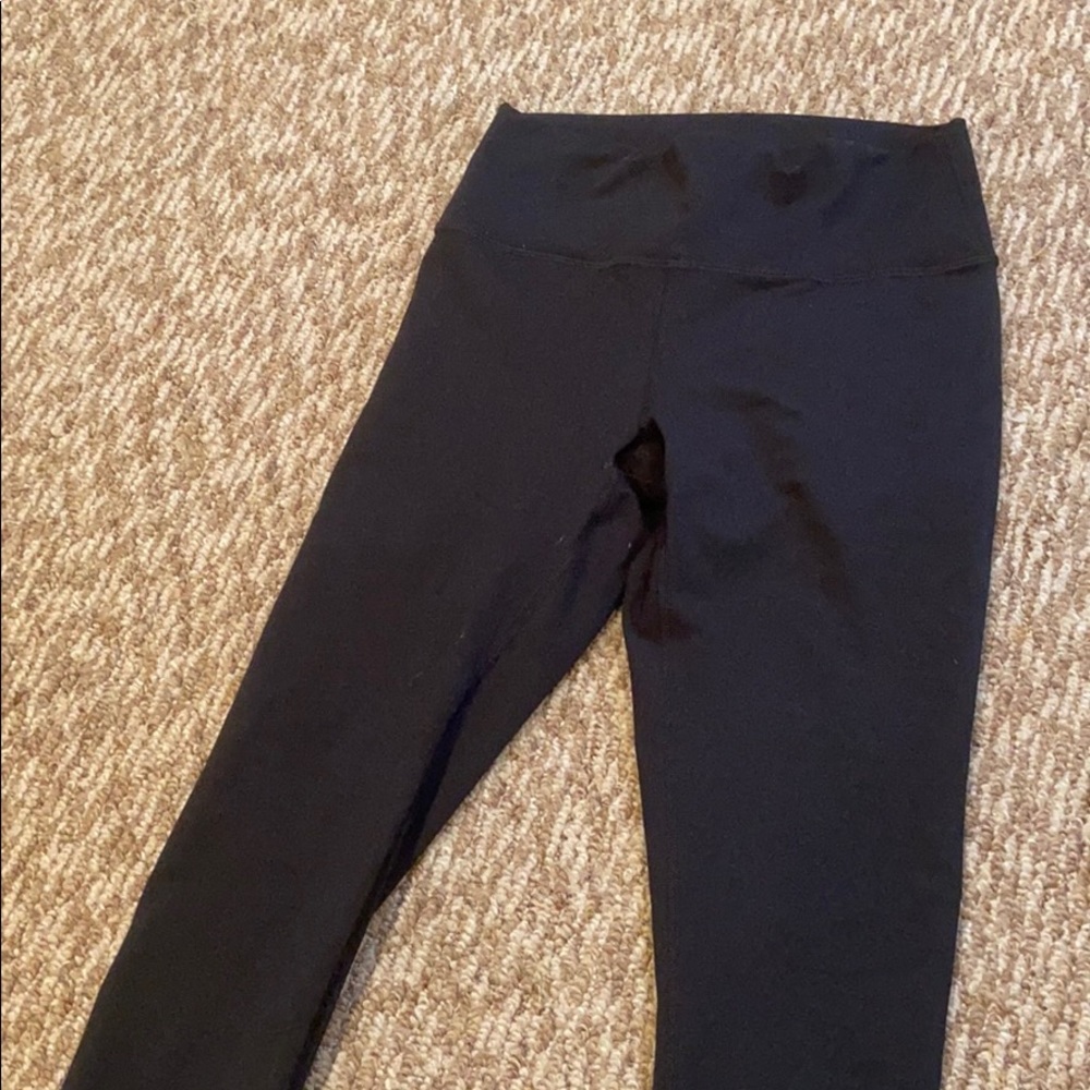 Black power hold leggings